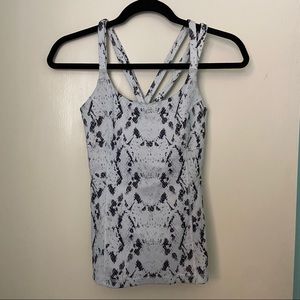 Exercise tank top with built in bra